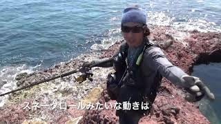 ロッドで変わるルアーの動き（ヒラメキジグ）