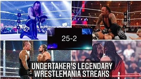 | THE Undertaker's Legendary Undefeated Wrestlemania Streak | Undertaker Streak | Undefeated Streak