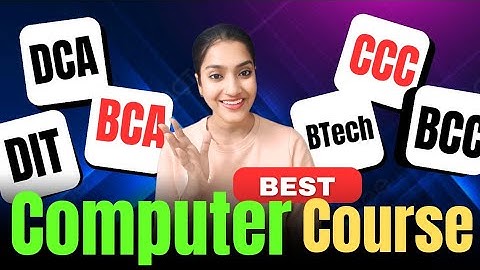 Computer Course | BCA courses details | Best computer courses | kaun sa computer course kre in 2025