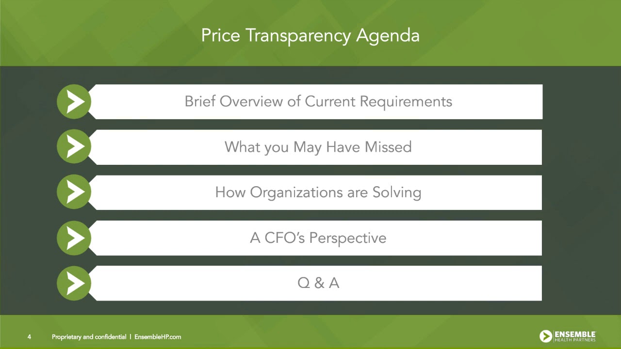 Solving For Price Transparency While Improving The Patient Experience Are You Ready Youtube