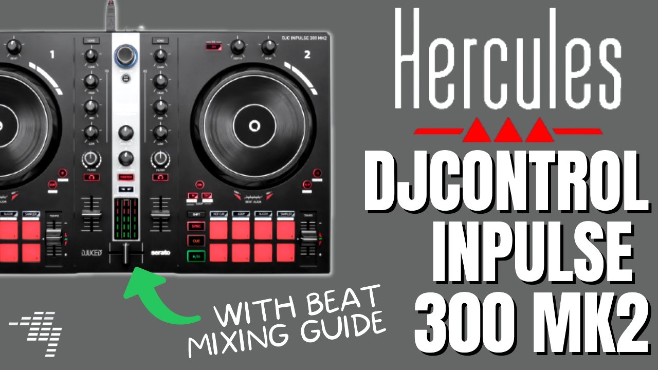Hercules DJControl Inpulse 300 Mk2 review 🎚 The easiest way to learn  beatmixing? - YouTube