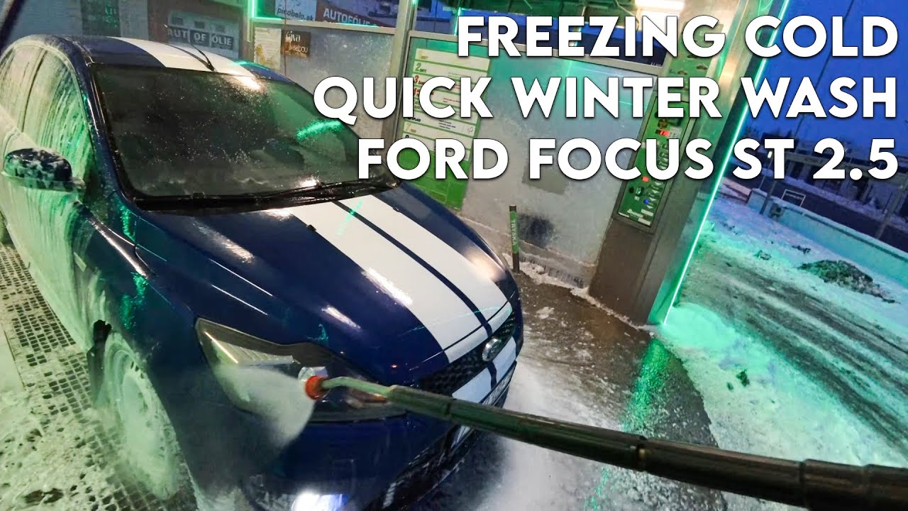 🥶❄️🧼 Freezing Cold - Quick Winter Wash - Ford Focus ST 2.5 🧼❄️🥶