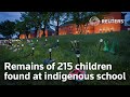 Remains of 215 children found at former indigenous school site in Canada