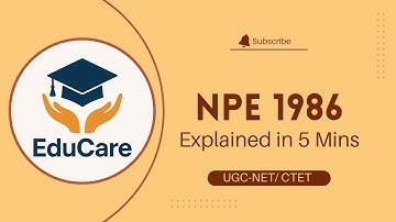 National Policy on Education 1986 | Major Highlights | 5 Minute Crash Course | UGC NET/B.Ed./CTET