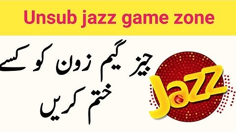 Jazz Game Zone Unsubscribe 2023 || How To Deactivate Jazz Game Zone | Unsub Jazz Game Zone