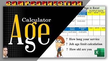 Calculate an age with Datedif Function in Excel