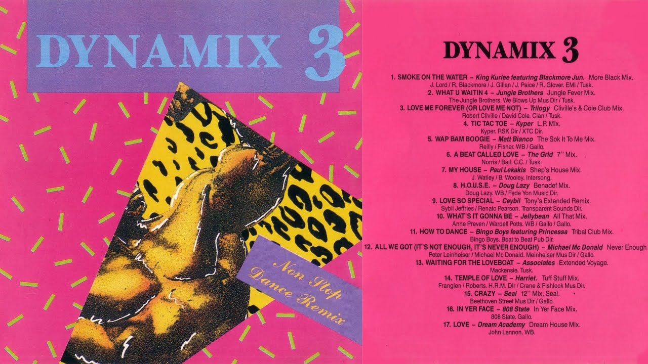 Watch DYNAMIX - VOLUME 3 2LP NON STOP MIX (1991) EuroHouse Synth Dance Pop Rock Rave Rap RnB Funky 80s 90s on YouTube Watch DYNAMIX - VOLUME 3 2LP NON STOP MIX (1991) EuroHouse Synth Dance Pop Rock Rave Rap RnB Funky 80s 90s on YouTube