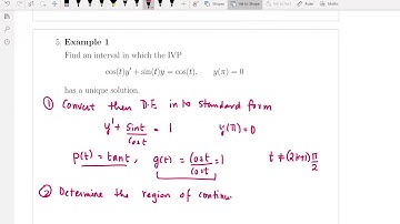 Section 2.4: Linear Vs Non Linear First ODE: Existence and Uniqueness: 260