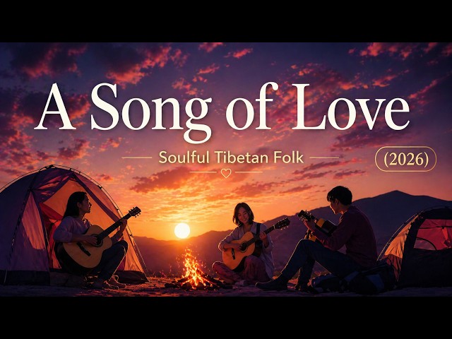 Tibetan Mountain Love Song | Peaceful Guitar & Sunset Vibes
