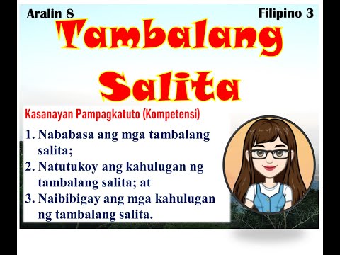 Filipino 3 Aralin 9: Tambalang Salita  I Enrichment Class 09