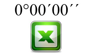Как работать с градусами, минутами и секундами в exel(, 2016-05-09T11:14:00.000Z)