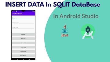 SqliteDataBase  #1 : Intorudction to Sqlite And Insert Data in Database