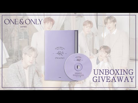 UNBOXING〉🎁GIVEAWAY🎁 ASTRO - 'ONE&ONLY' - YouTube