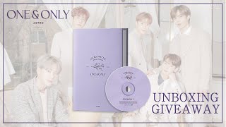 UNBOXING〉🎁GIVEAWAY🎁 ASTRO - 'ONE&ONLY' - YouTube