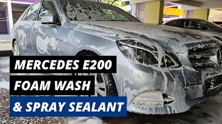 Mercedes E200 Exterior Detailing & Sealant Application | Singapore Car Wash
