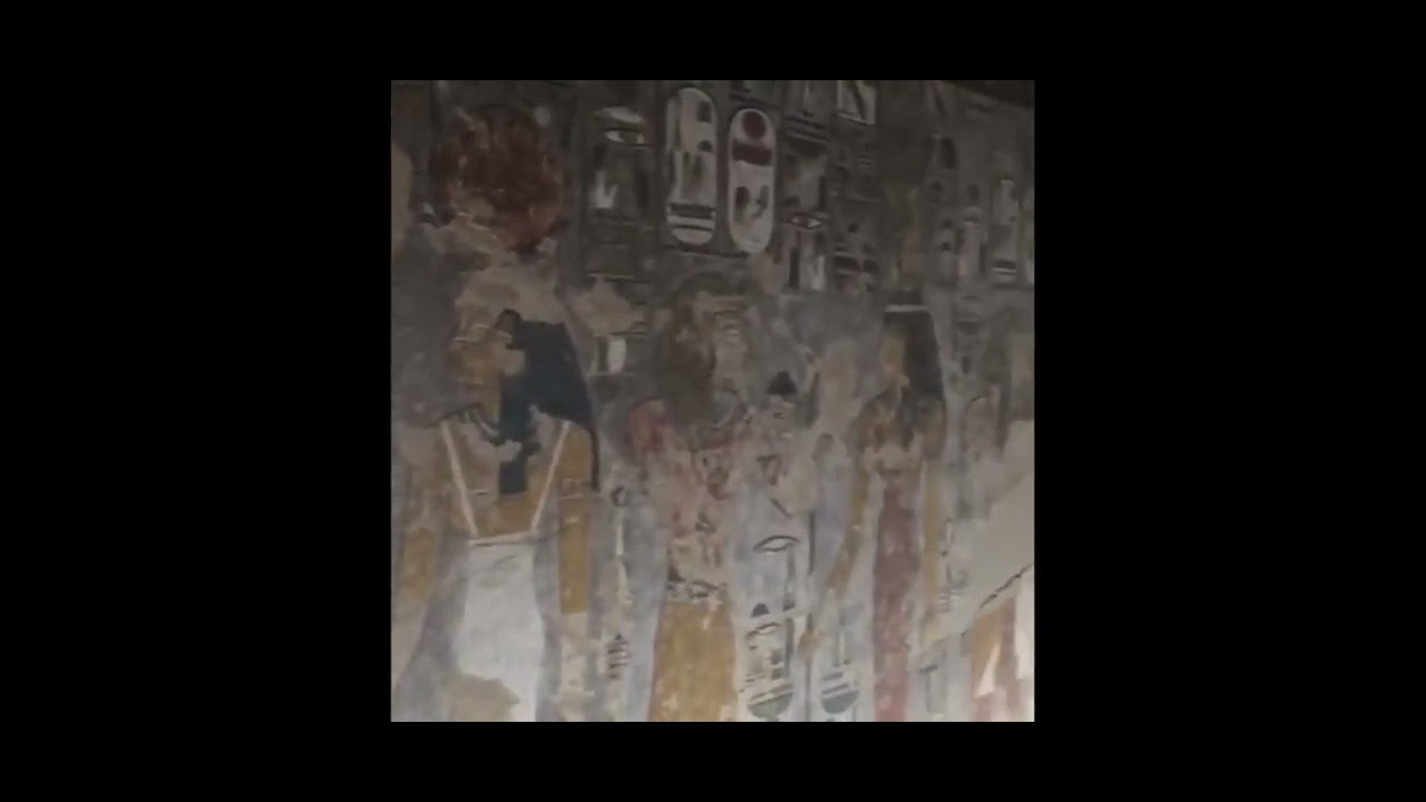 Inside tomb of Seti the great valley of kings luxor egypt KV17