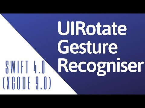 Swift 4.0: How to use UIRotationGestureRecognizer (Xcode 9.0)