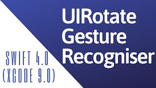 Swift 4.0: How to use UIRotationGestureRecognizer (Xcode 9.0)
