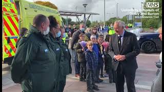 The Duke of Gloucester visits University Hospitals of Derby & Burton