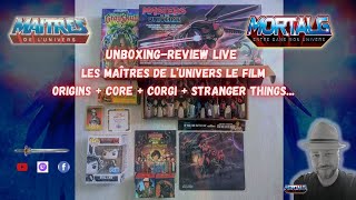 UNBOXING-REVIEW MOTU MOVIE Orgins + Core + CORGI Toys + STRANGER THINGS...