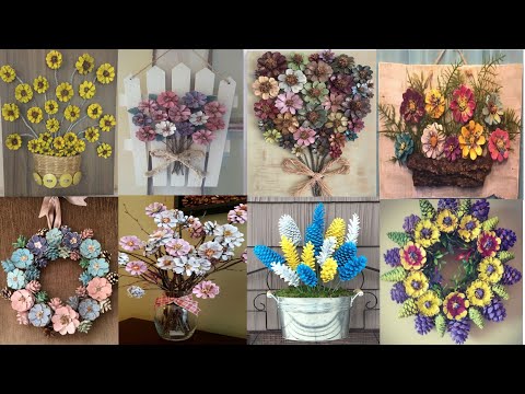 Vídeo: DIY Decorações de guirlanda de pinha: criando guirlanda com pinhas