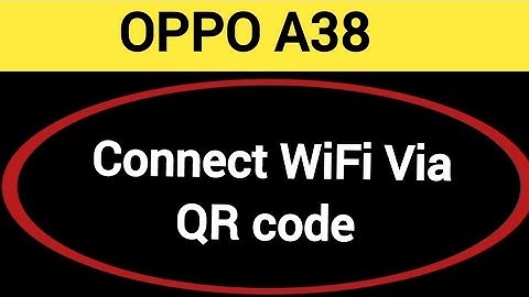 How to connect WiFi via QR code, oppo A38 me Bina password ke Wi Fi connect kaise karen