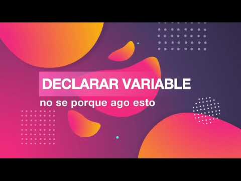 DECLARAR VARIABLE 1RO B TECNICO