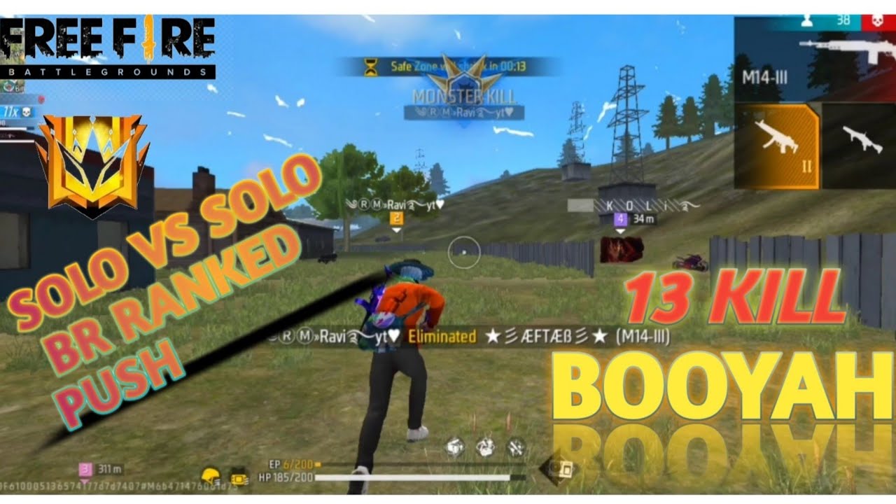 Solo vs squad Unstoppable BR ranked gameplay /Greana Free fire 🔥 ...
