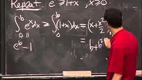 Lec 19, 18 01, First Fundamental Theorem of Calculus, Example of Estimation