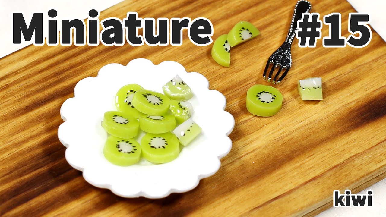 미니어쳐 토핑 만들기 #15 키위 - Miniature topping series