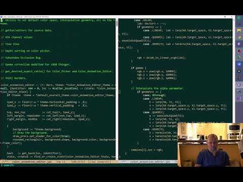 Weekend Project: Color Animation Editor (part 4, tired late at night edition)