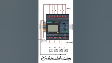 I/O connection of Siemens LOGO plc... #electrician #electricalengineering #siemens #plc #logoplc