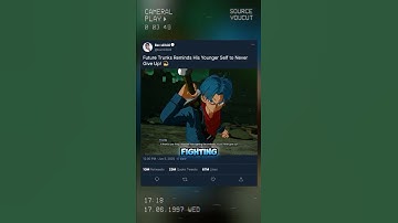 Future Trunks Reminds His Younger Self to Never Give Up!💫 #sparkingzero #crashout #knockout