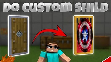 how to make custom Shield in Minecraft [TUTORIAL]All versions 1.20 , 1.21+ #minecraft