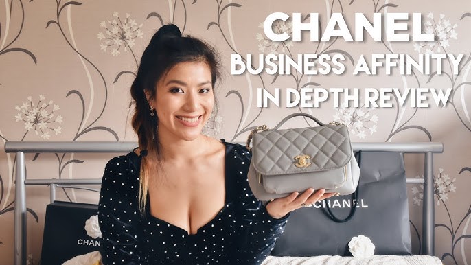 CHANEL Caviar Quilted Business Affinity Clutch With Chain Black 1239091
