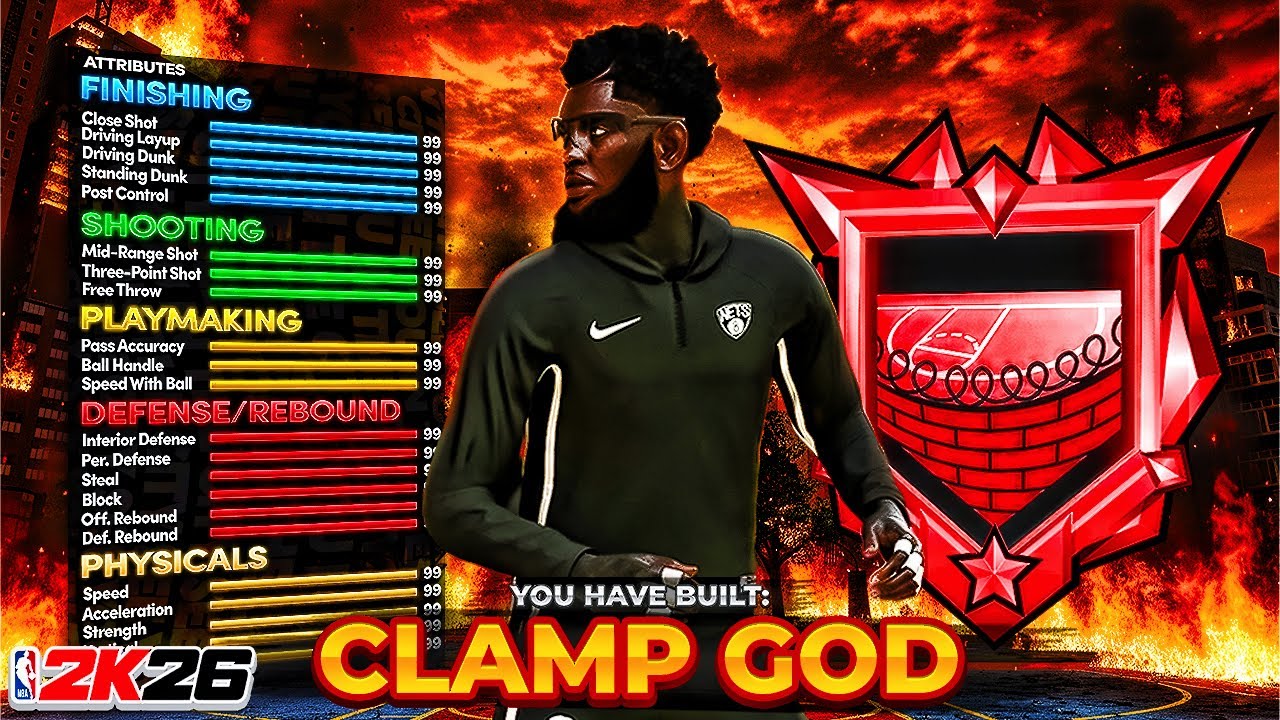 *NEW* 6'7 "CLAMP GOD" LOCKDOWN DEFENDER BUILD IN NBA 2K26! BEST LOCK BUILD 2K26!