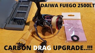 DAIWA FUEGO 2500LT | Carbon Drag Upgrade | Tutorial & Testing [ Sri Lanka Fishing ]