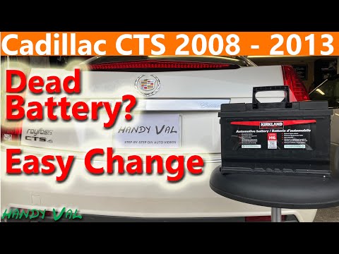 Cadillac CTS Battery Replacement with Computer Relearning and Windows Recalibration  – 2008 to 2013