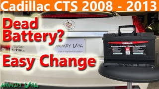 Cadillac CTS Battery Replacement with Computer Relearning and Windows Recalibration - 2008 to 2013