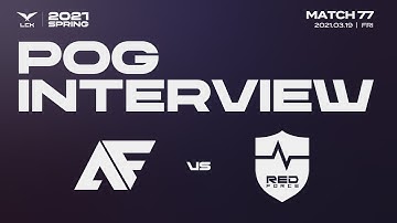 POG Interview | AF vs. NS 03.19 | 2021 LCK Spring Split