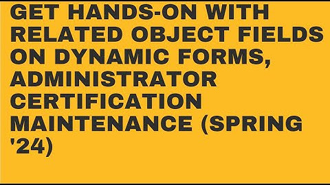 Administrator Certification Maintenance (Spring 