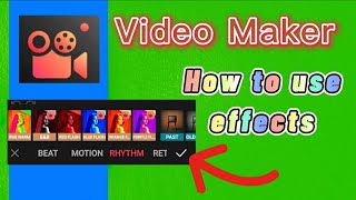 how to add effects using Video Maker editor app ( Video Guru ) screenshot 3