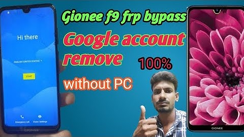 Gionee f9 f9 plus frp bypass Gionee f9 Google account remove 2022