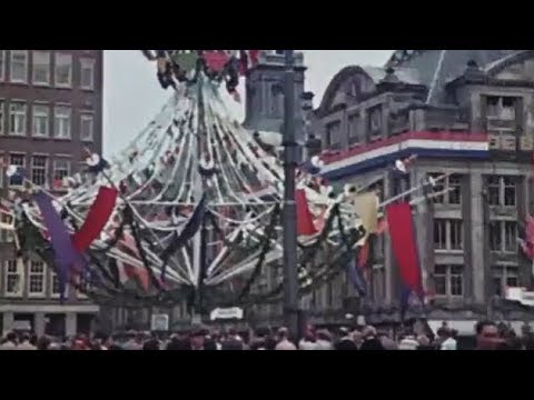 1945: Bevrijdingsfeesten te Amsterdam - oude filmbeelden ihkv Bevrijdingsdag 2022