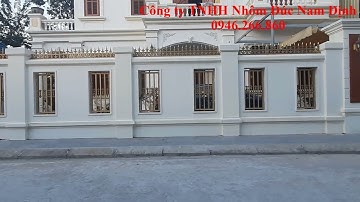 ✅ Hàng rào nhôm đúc ô vuông đơn giản kết hợp chông gai nhôm đúc CỰC CHẮC CHẮN ,