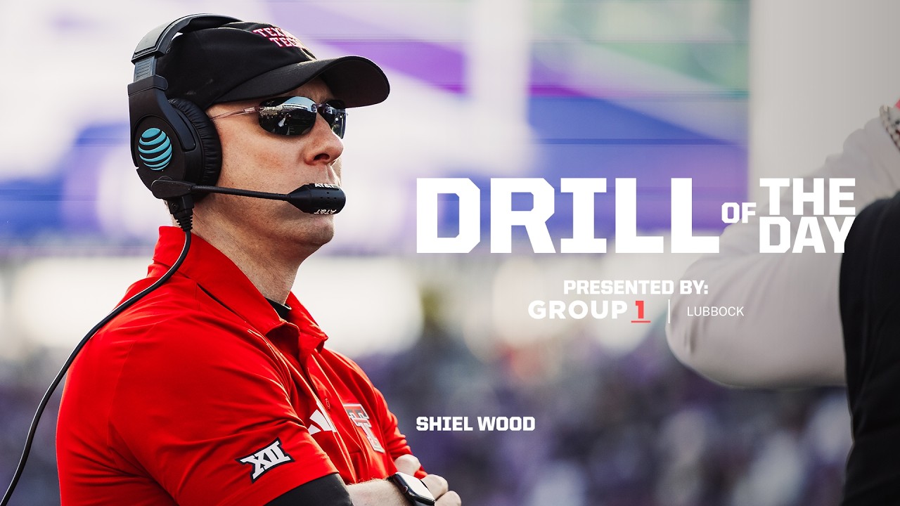 Texas Tech Football: Drill of the Day - Shiel Wood | 4.10.26 - YouTube