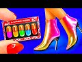 24 Dollhouse Crafts and DIY Miniatures for Dolls 〜 Lip gloss, Heeled boots, Pop It Fidget crafts