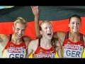 Women 4x400m relay russia and germany