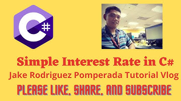 Simple Interest Rate in C#