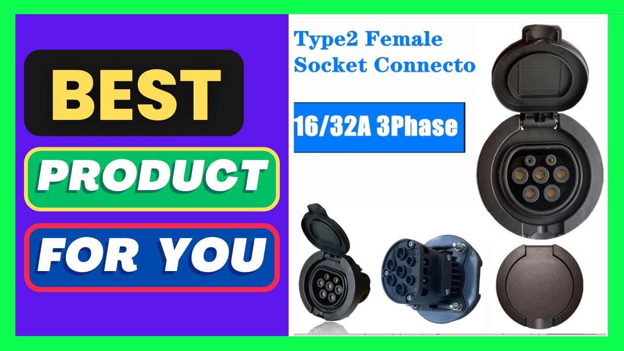 EV Charging Socket Outlet Type 2 Socket Connector 4 Point - YouTube